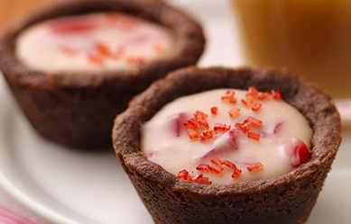 Cherry Chocolate Cookie Cups