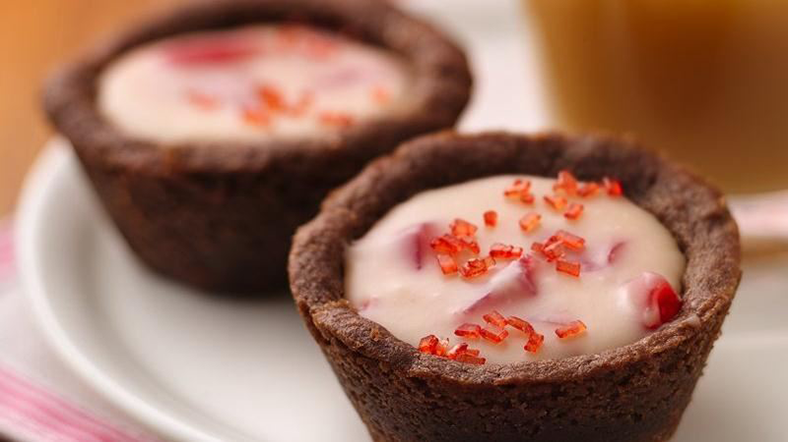 Cherry Chocolate Cookie Cups