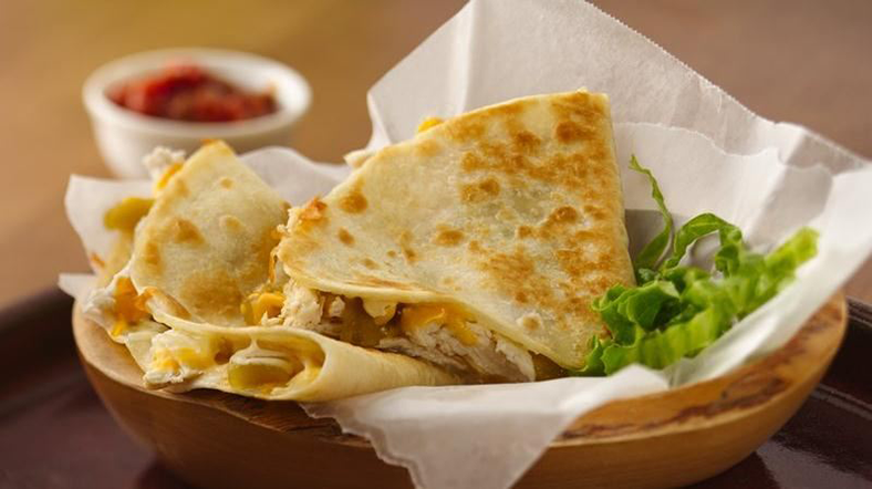 Chicken–Chile Quesadillas