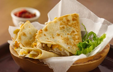 Chicken-Chile Quesadillas