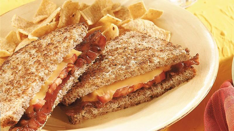 Grilled Bacon, Tomato and Cheese Sandwiches