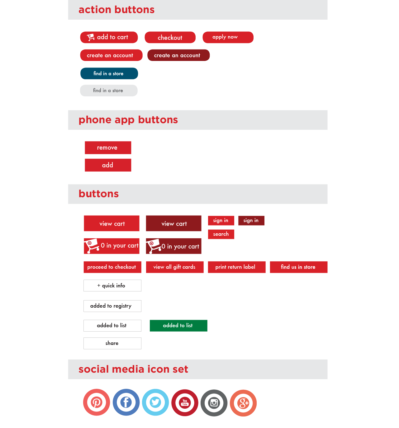target new ui pattern