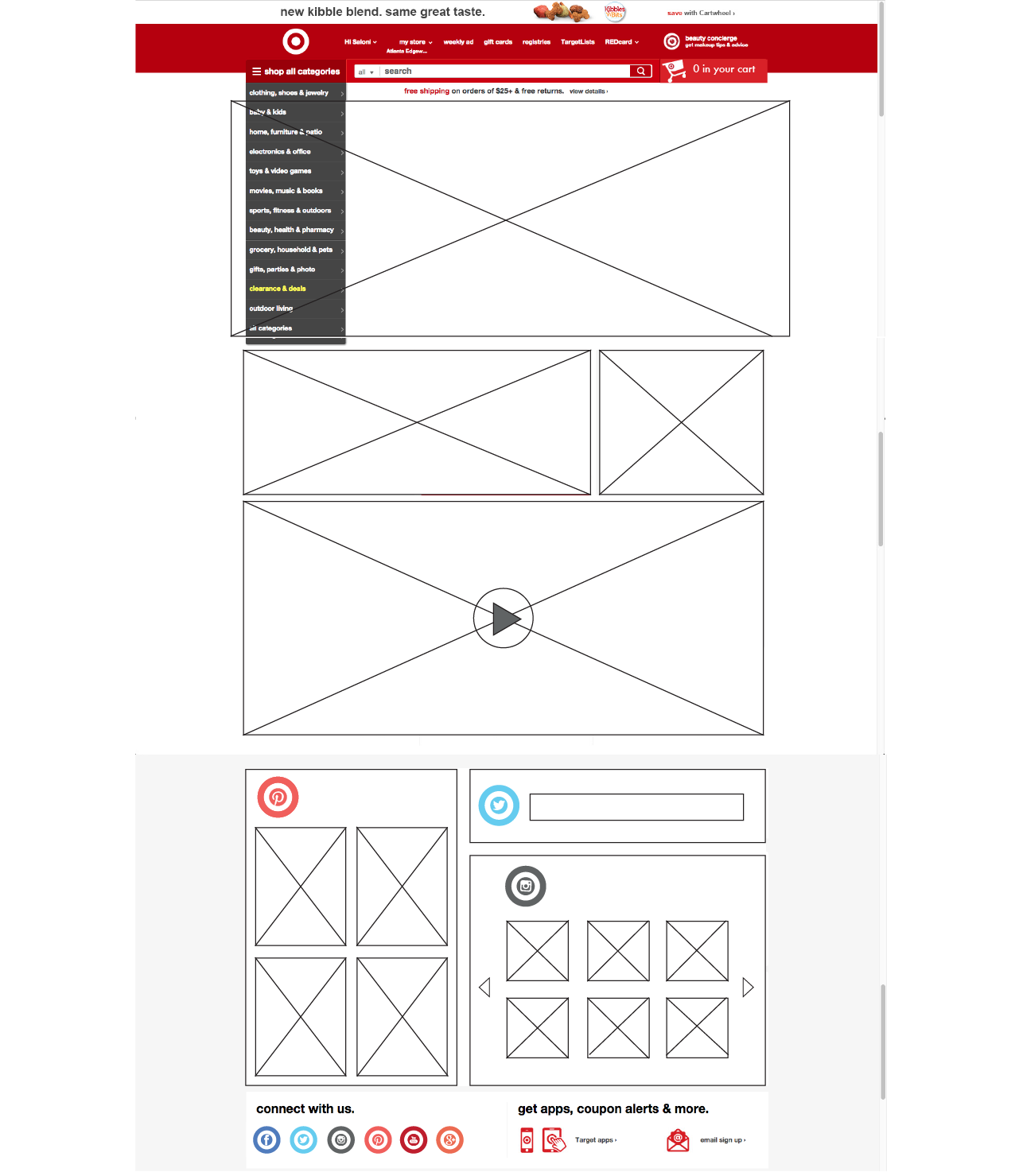target new features