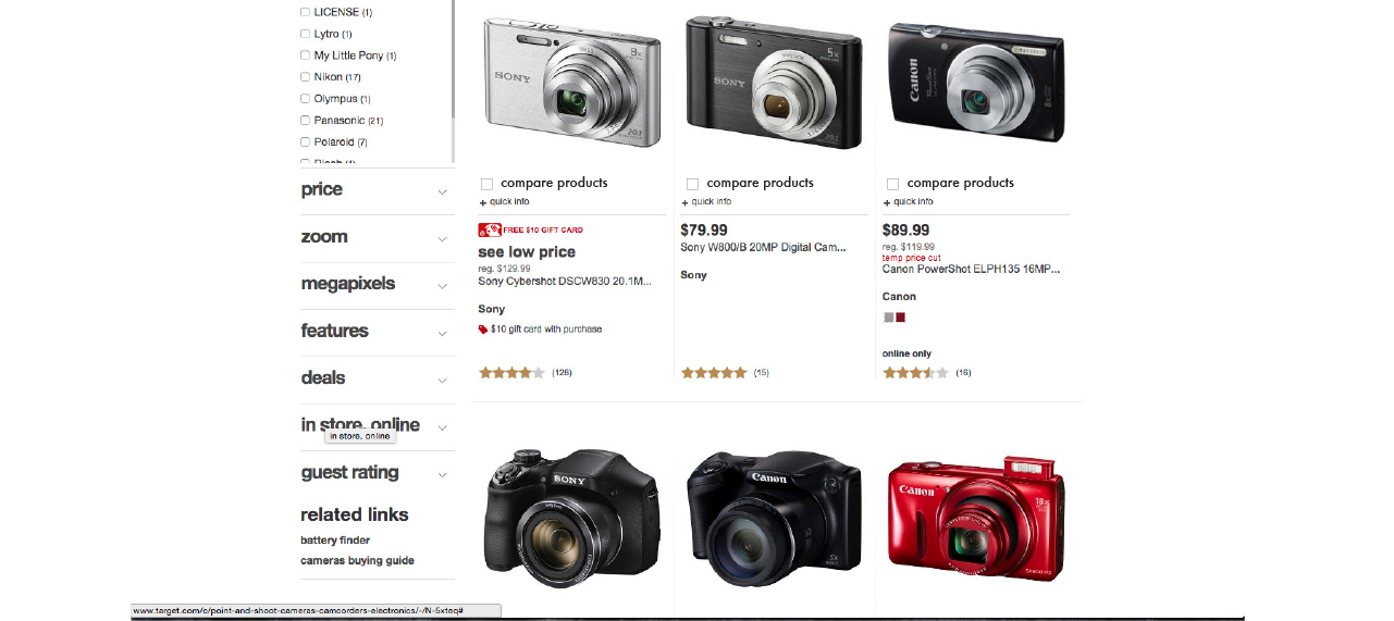target new features